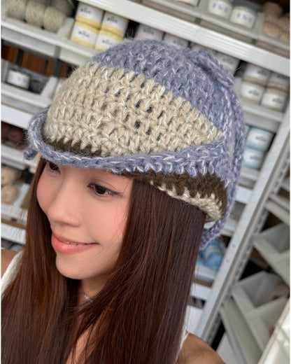 YÌNG Color-Block Earflap Hat | Crochet Kit